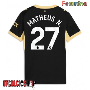 Manchester City Matheus Nunes #27 Seconda Maglia Femmina 2026-27 Manica Corta